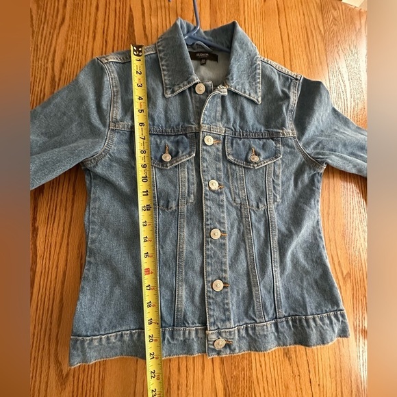 Hudson Jeans Denim Trucker Jacket S/M Color Blue - Picture 8 of 9